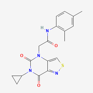 3-{[acetyl(phenyl)amino]methyl}-N-(5-chloro-2-methoxyphenyl)-1-methyl-1,4,6,7-tetrahydro-5H-pyrazolo[4,3-c]pyridine-5-carboxamide