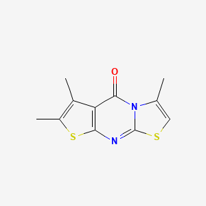 3,6,7-trimethyl-5H-thiazolo[3,2-a]thieno[2,3-d]pyrimidin-5-one