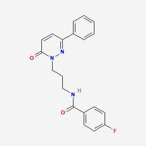 4-fluoro-N-(3-(6-oxo-3-phenylpyridazin-1(6H)-yl)propyl)benzamide