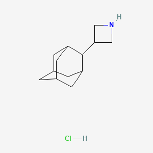 molecular formula C13H22ClN B2462598 3-(2-Adamantyl)azetidine;hydrochloride CAS No. 2287316-88-3