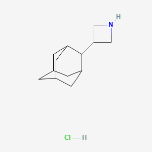molecular formula C13H22ClN B2462598 3-(2-缬氨基)吖啶；盐酸盐 CAS No. 2287316-88-3