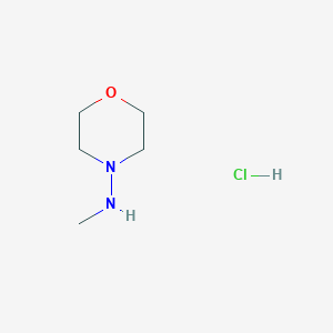 molecular formula C5H13ClN2O B2462615 N-Methylmorpholin-4-amine;hydrochloride CAS No. 2247105-72-0