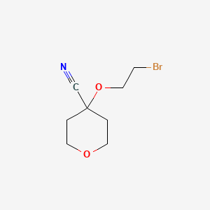 molecular formula C8H12BrNO2 B2462652 4-(2-Bromoethoxy)oxane-4-carbonitrile CAS No. 1935513-35-1