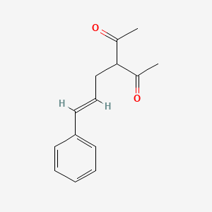 molecular formula C14H16O2 B2462671 3-Cinnamylpentane-2,4-dione CAS No. 29638-71-9