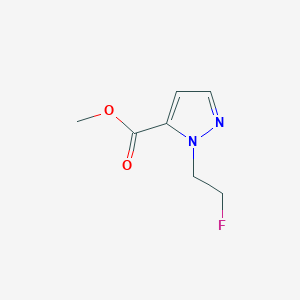 molecular formula C7H9FN2O2 B2462674 methyl 1-(2-fluoroethyl)-1H-pyrazole-5-carboxylate CAS No. 1429419-52-2