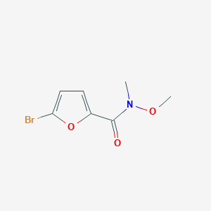 molecular formula C7H8BrNO3 B2462682 5-Bromo-N-methoxy-N-methyl-2-furamide CAS No. 179055-22-2