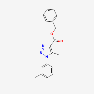 molecular formula C19H19N3O2 B2462791 benzyl 1-(3,4-dimethylphenyl)-5-methyl-1H-1,2,3-triazole-4-carboxylate CAS No. 946329-70-0