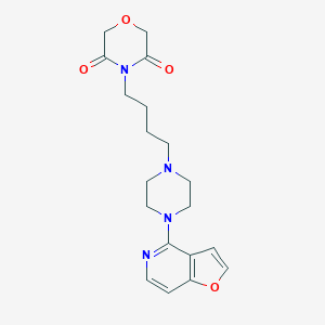 3,5-Morpholinedione, 4-(4-(4-furo(3,2-c)pyridin-4-yl-1-piperazinyl)butyl)-