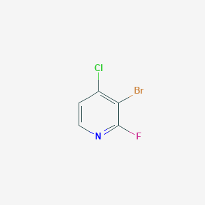 molecular formula C5H2BrClFN B2462803 3-Bromo-4-chloro-2-fluoropyridine CAS No. 1211528-25-4