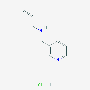 molecular formula C9H13ClN2 B2462957 (prop-2-en-1-yl)[(pyridin-3-yl)methyl]amine hydrochloride CAS No. 1158342-39-2