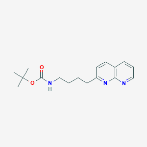 molecular formula C17H23N3O2 B2462961 Tert-butyl (4-(1,8-naphthyridin-2-yl)butyl)carbamate CAS No. 380382-82-1
