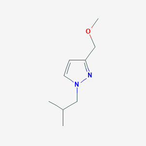 molecular formula C9H16N2O B2462967 1-isobutyl-3-(methoxymethyl)-1H-pyrazole CAS No. 1480714-86-0