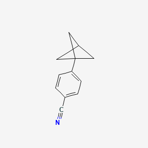 molecular formula C12H11N B2463016 4-(Bicyclo[1.1.1]pentan-1-yl)benzonitrile CAS No. 1823925-04-7