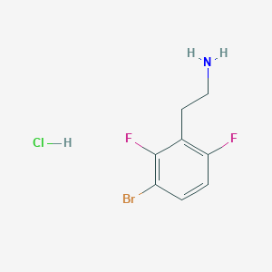 molecular formula C8H9BrClF2N B2463036 2-(3-Bromo-2,6-difluorophenyl)ethan-1-amine hydrochloride CAS No. 2126161-33-7