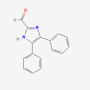 molecular formula C16H12N2O B2463059 4,5-diphenyl-1H-imidazole-2-carbaldehyde CAS No. 1465165-43-8