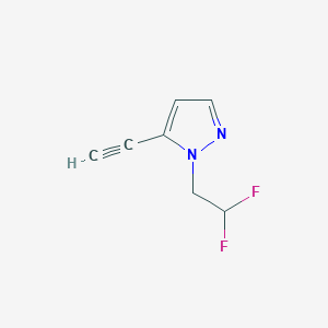 1-(2,2-Difluoroethyl)-5-ethynylpyrazole