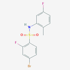 4-Bromo-2-fluoro-N-(5-fluoro-2-methylphenyl)benzenesulfonamide