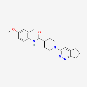 1-{5H,6H,7H-cyclopenta[c]pyridazin-3-yl}-N-(4-methoxy-2-methylphenyl)piperidine-4-carboxamide