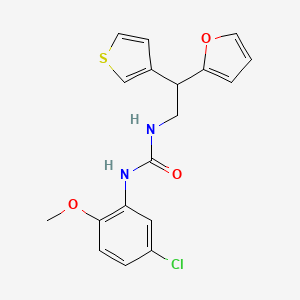 1-(5-Chloro-2-methoxyphenyl)-3-[2-(furan-2-yl)-2-(thiophen-3-yl)ethyl]urea