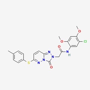 N-(5-chloro-2,4-dimethoxyphenyl)-2-[6-[(4-methylphenyl)thio]-3-oxo[1,2,4]triazolo[4,3-b]pyridazin-2(3H)-yl]acetamide