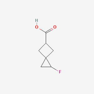 molecular formula C7H9FO2 B2463144 1-Fluorospiro[2.3]hexane-5-carboxylic acid CAS No. 2168202-34-2