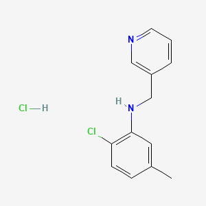 2-chloro-5-methyl-N-(pyridin-3-ylmethyl)aniline hydrochloride