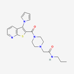 5-bromo-N-butyl-N-ethyl-1-propionylindoline-6-sulfonamide