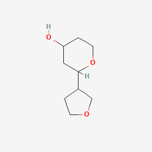 molecular formula C9H16O3 B2463185 2H-Pyran-4-ol, tetrahydro-2-(tetrahydro-3-furanyl)- CAS No. 1341662-22-3