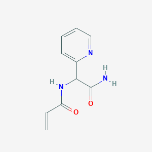 molecular formula C10H11N3O2 B2463199 N-(2-Amino-2-oxo-1-pyridin-2-ylethyl)prop-2-enamide CAS No. 2411196-18-2