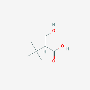 molecular formula C7H14O3 B2463203 2-(Hydroxymethyl)-3,3-dimethylbutanoic acid CAS No. 51439-23-7