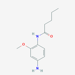 molecular formula C12H18N2O2 B2463205 N-(4-amino-2-methoxyphenyl)pentanamide CAS No. 461656-44-0