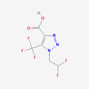 1-(2,2-Difluoroethyl)-5-(trifluoromethyl)triazole-4-carboxylic acid