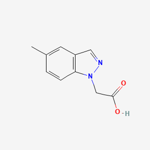 molecular formula C10H10N2O2 B2463221 2-(5-methyl-1H-indazol-1-yl)acetic acid CAS No. 92567-23-2