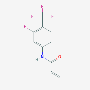molecular formula C10H7F4NO B2463249 N-[3-Fluoro-4-(trifluoromethyl)phenyl]prop-2-enamide CAS No. 2361646-08-2