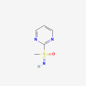 molecular formula C5H7N3OS B2463264 Imino(methyl)(pyrimidin-2-yl)-lambda6-sulfanone CAS No. 2060044-55-3