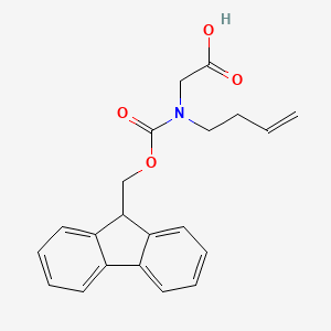 molecular formula C21H21NO4 B2463282 N-Fmoc-N-(3-buten-1-yl)-glycine CAS No. 227006-55-5