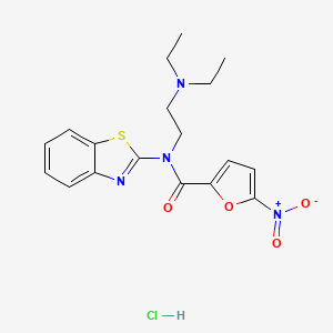 N-(benzo[d]thiazol-2-yl)-N-(2-(diethylamino)ethyl)-5-nitrofuran-2-carboxamide hydrochloride
