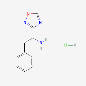 1-(1,2,4-Oxadiazol-3-yl)-2-phenylethan-1-amine hydrochloride