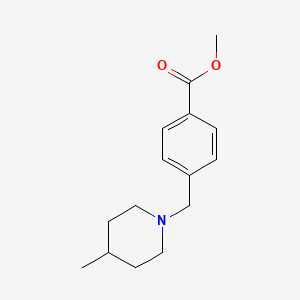 molecular formula C15H21NO2 B2463306 Methyl 4-((4-methylpiperidin-1-yl)methyl)benzoate CAS No. 415954-49-3