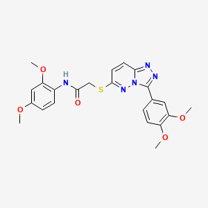 N-(2,4-dimethoxyphenyl)-2-((3-(3,4-dimethoxyphenyl)-[1,2,4]triazolo[4,3-b]pyridazin-6-yl)thio)acetamide