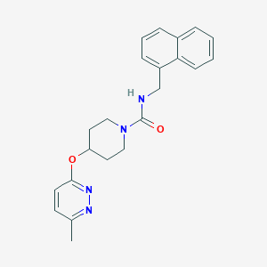 4-((6-methylpyridazin-3-yl)oxy)-N-(naphthalen-1-ylmethyl)piperidine-1-carboxamide