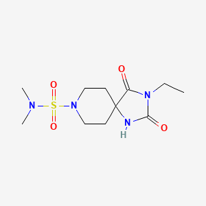 3-ethyl-N,N-dimethyl-2,4-dioxo-1,3,8-triazaspiro[4.5]decane-8-sulfonamide