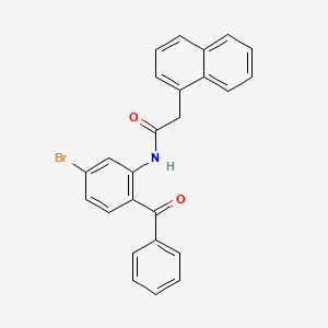 molecular formula C25H18BrNO2 B2463340 N-(2-benzoyl-5-bromophenyl)-2-(naphthalen-1-yl)acetamide CAS No. 324758-40-9