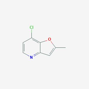 molecular formula C8H6ClNO B2463344 7-Chloro-2-methyl-furo[3,2-B]pyridine CAS No. 220992-40-5