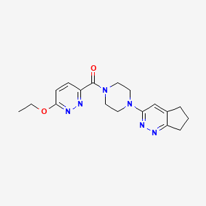 (4-(6,7-dihydro-5H-cyclopenta[c]pyridazin-3-yl)piperazin-1-yl)(6-ethoxypyridazin-3-yl)methanone