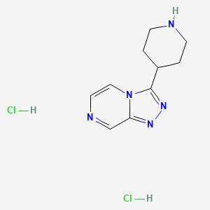 3-Piperidin-4-yl-[1,2,4]triazolo[4,3-a]pyrazine;dihydrochloride