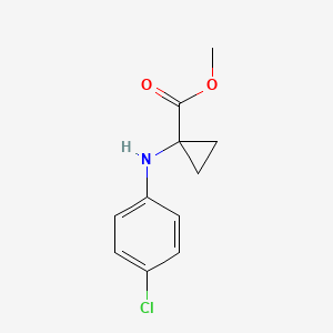 Methyl 1-[(4-chlorophenyl)amino]cyclopropane-1-carboxylate