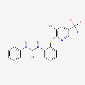 N-(2-{[3-chloro-5-(trifluoromethyl)-2-pyridinyl]sulfanyl}phenyl)-N'-phenylurea