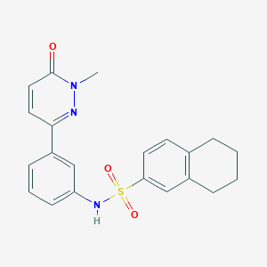 N-(3-(1-methyl-6-oxo-1,6-dihydropyridazin-3-yl)phenyl)-5,6,7,8-tetrahydronaphthalene-2-sulfonamide