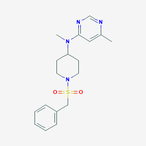 N,6-dimethyl-N-(1-phenylmethanesulfonylpiperidin-4-yl)pyrimidin-4-amine